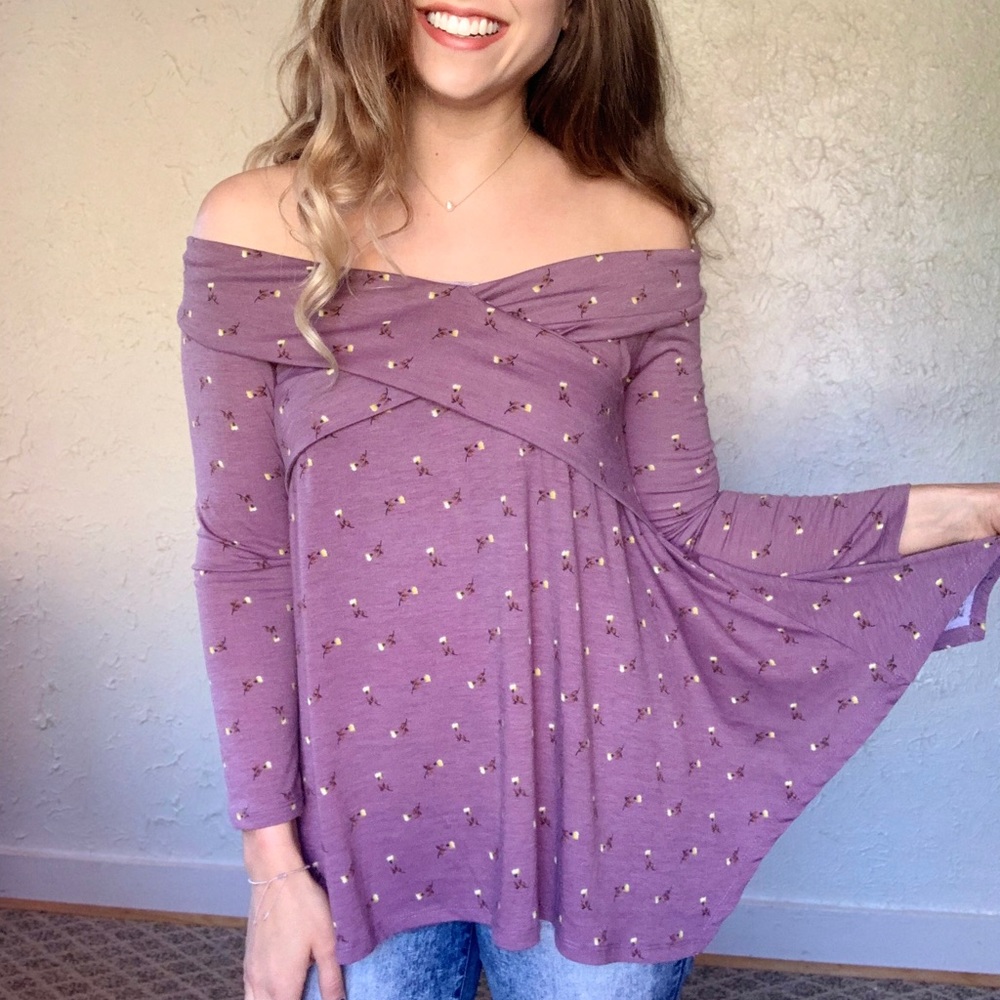 Altar’d State Off The Shoulder Floral Top